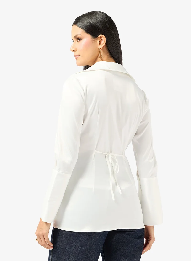 ايلا Blouse With Knot Waist